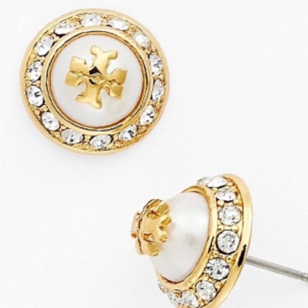 SOLD***NWT TORY BURCH Natalie Stud Earrings - Picture 2 of 7